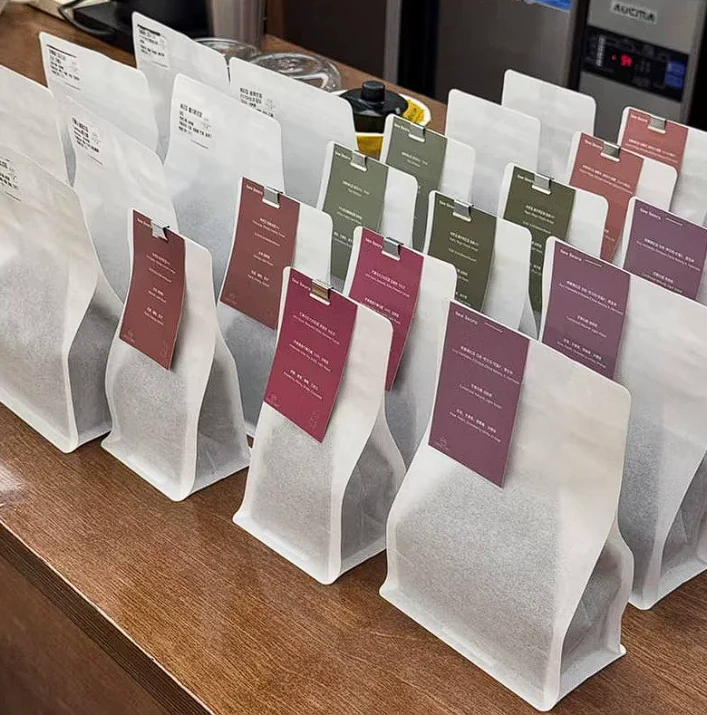 Coffee packaging samples