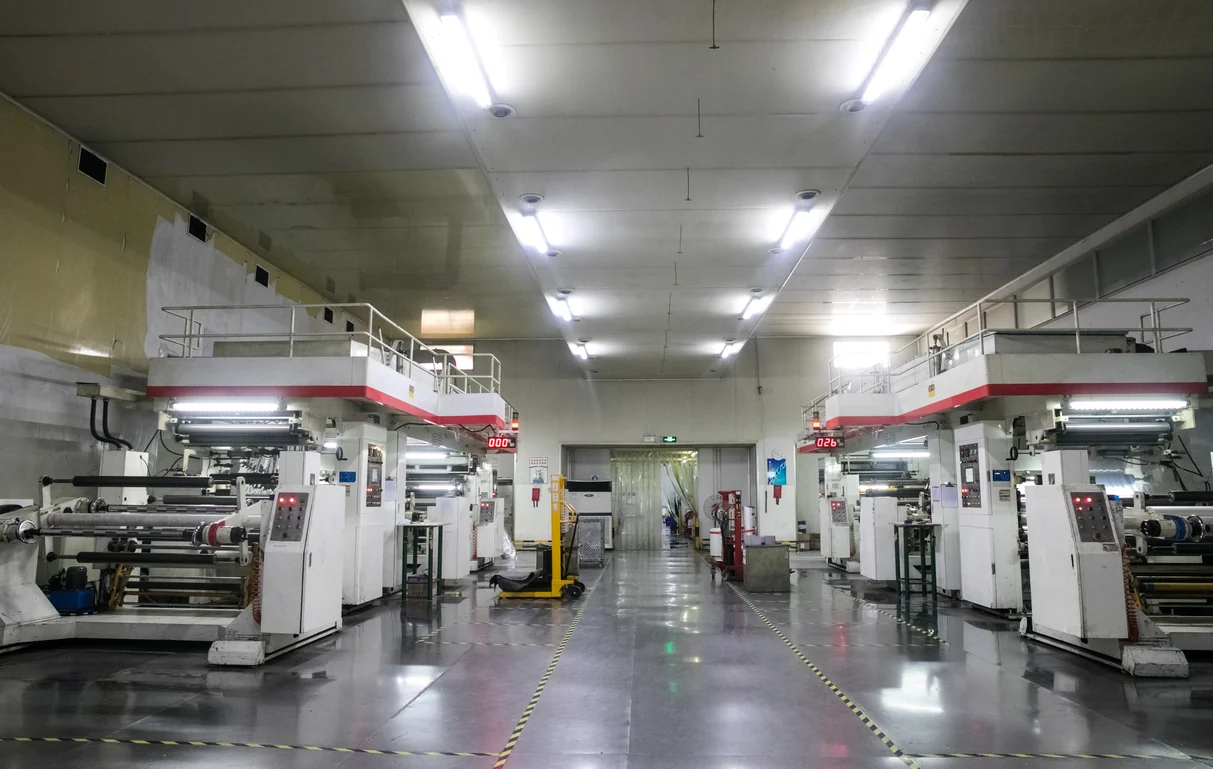 Flexible packaging workshop and production line